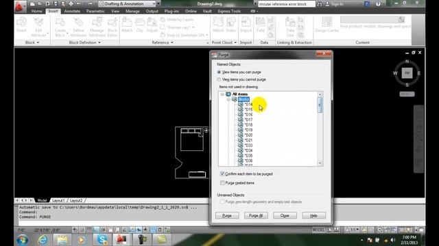 AutoCAD II 24-33 Purging Named Objects смотреть онлайн