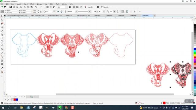 Corel Draw Tips & Tricks Layered art CUT problems смотреть онлайн