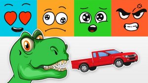 Что чувствует динозавр когда он голодный - Злость, Стыд, Удивление? Развивающий мультик для детей