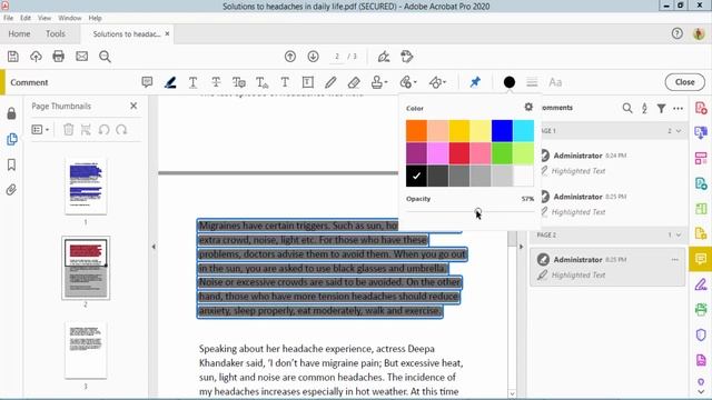 How To Change Highlight Color In PDF With Adobe Acrobat Pro 2020