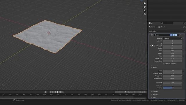 50. Ocean modifier and Scene Lighting смотреть онлайн
