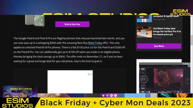 Best Tech Black Friday Cyber Monday Deals 2023 IPhones IPads Laptops MacBook 4K Gaming Monitors S23