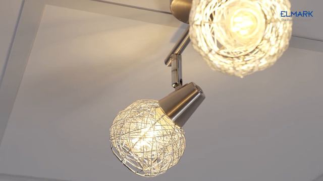 JULIE SPOT 2XE14 SATIN NICKEL/ALUMINIUM смотреть онлайн