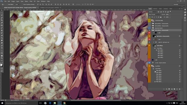 Paint - Artistic FX Photoshop Template Tutorial смотреть онлайн