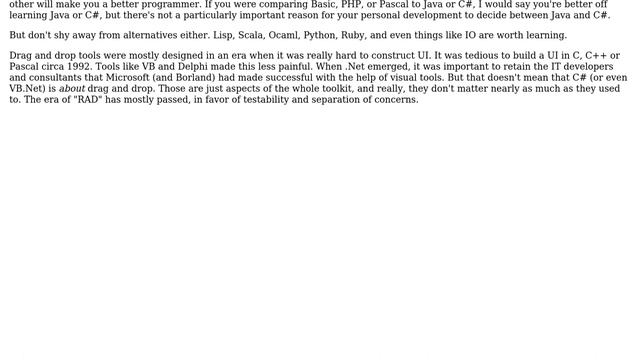 Software Engineering: Which Provides a better Foundation Java or .Net (C#, ASP.NET)? смотреть онлайн