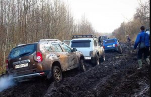 На Дастере за Нивами в грязь. Плохая затея!? 7 часов бездорожья на полную катушку.