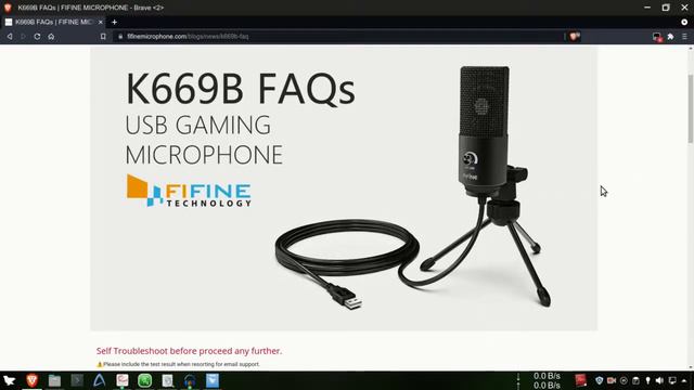 Fifine K669B with Linux? Yes. It works. смотреть онлайн