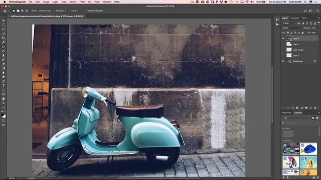 How to REMOVE something from a photo in PHOTOSHOP - 3 steps смотреть онлайн