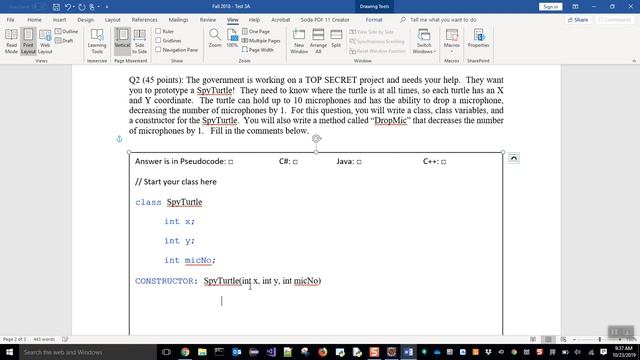 L26 F19CSE1321S01 Reviewed Class, Object, Constructor, toString Methods and Fall2018Test3AQ2 смотреть онлайн