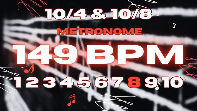 149 BPM - 10/4 & 10/8 Metronome смотреть онлайн