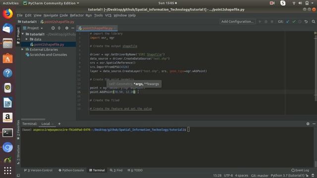 Create new Shpaefile with attribute data - Python GDAL/OGR смотреть онлайн