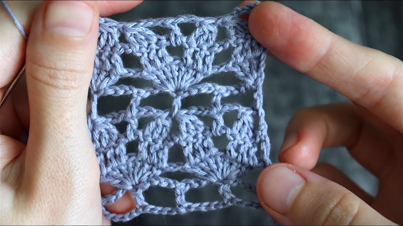 Ажурный узор КРЮЧКОМ. Мастер-класс смотреть онлайн