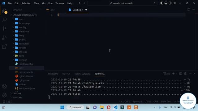 Formation Complete Laravel 9 #23- Connecter notre projet à une base de donnée Mysql смотреть онлайн
