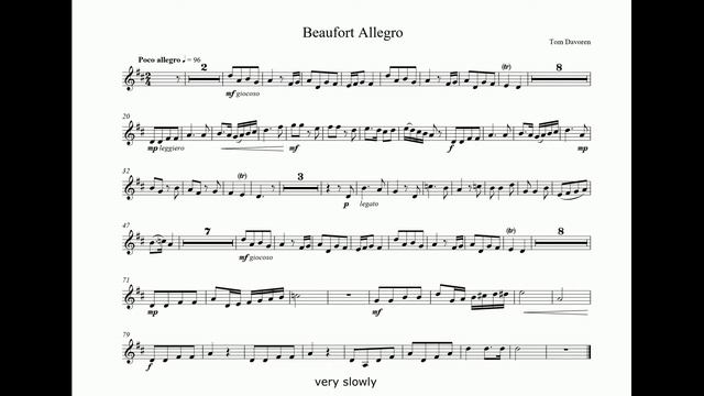 Beaufort Allegro - Tom Davoren for Horn (in F) ABRSM Grade 4 смотреть онлайн