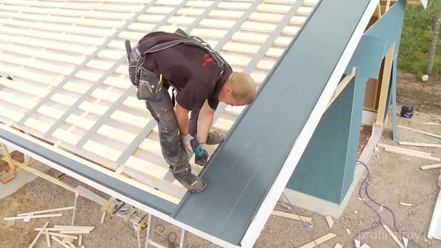 Ruukki Classic - монтаж фальцевой кровли смотреть онлайн