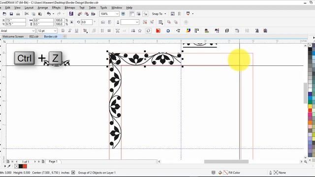 Border Design in Corel draw | CDTFB | Learn corel with cdtfb смотреть онлайн
