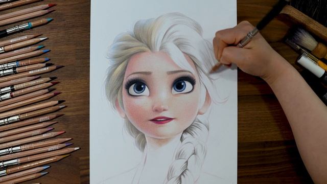 How To Draw Elsa - Hair [Drawing Hands]