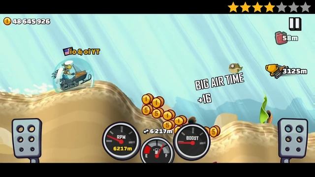 Hill Climb Racing 2 - 10000m with SNOWMOBILE in RUSTBUCKET REEF смотреть онлайн