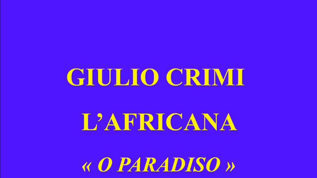 Giulio Crimi L'Africana O Paradiso Vocalion 52044 enregistré en 1920 1924 смотреть онлайн