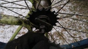 Задняя звёздочка прокручивается на велосипеде