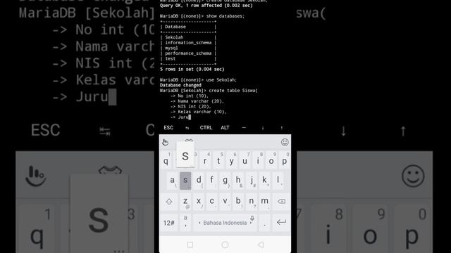 Cara membuat database table menggunakan mysql dengan apk termux di Android смотреть онлайн