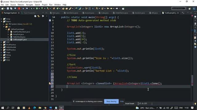 ArrayList in JAVA | ArrayList | Collections смотреть онлайн
