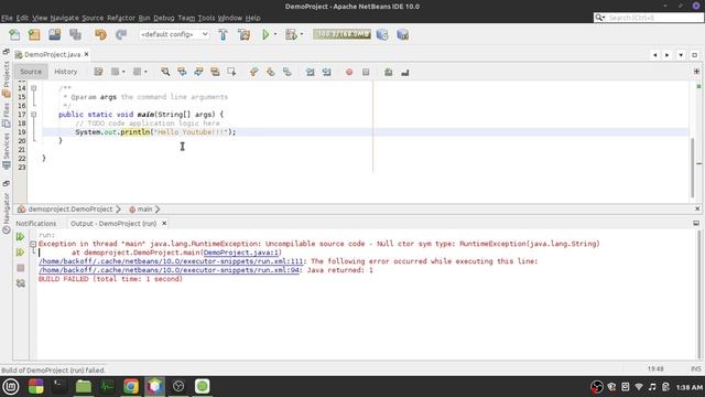 How to fix uncompilable source code in NetBeans | Linux Mint смотреть онлайн