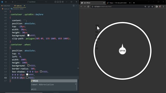 Spin Wheel using CSS & Javascript | Lucky Spinning Wheel Game смотреть онлайн