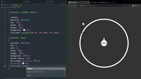 Spin Wheel using CSS & Javascript | Lucky Spinning Wheel Game