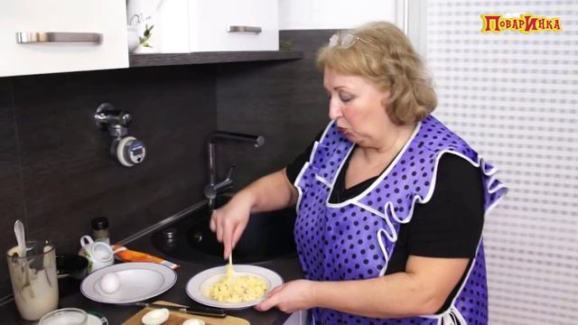 Закуска «вареные-жареные» фаршированные яйца - ПоварИнка смотреть онлайн