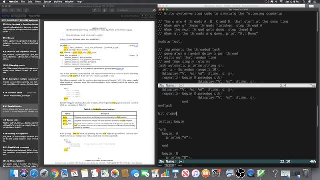 Interview Problem: Write System Verilog code to simulate four threads problem смотреть онлайн