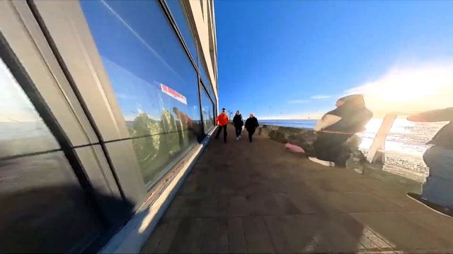 Insta360 X3. Езда на роликах по набережной Сочи. 11 января