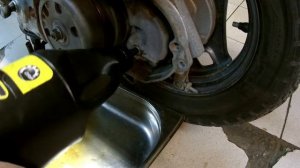 Замена масла в редукторе скутера