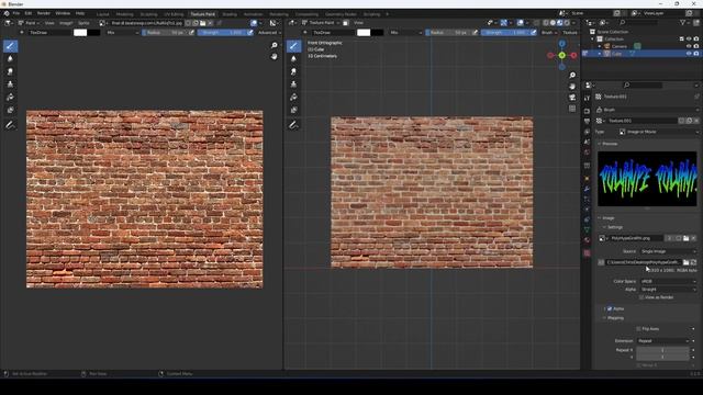 Graffiti Stencil Texture Paint In Blender Tutorial - 2 Minutes смотреть онлайн