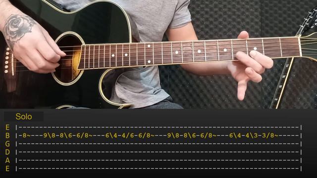 Beach House - Space Song | Solo Tabs | Guitar Lesson Tutorial | Acoustic Solo: 5 смотреть онлайн