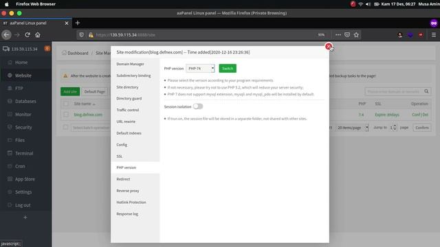 Install WordPress di aaPanel Free Hosting Control Panel смотреть онлайн