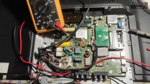 Mystery MTV-3228LT2 (V1N05). Не включается, горит синяя лапочка. Нет реакции на кнопки и пульт.