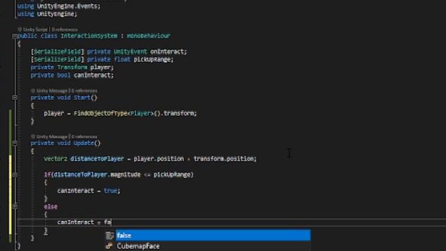 How to Make a Simple Interaction System in Unity! смотреть онлайн