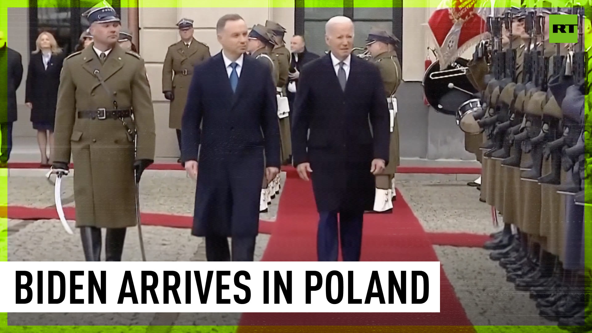 US President Biden Arrives In Warsaw
