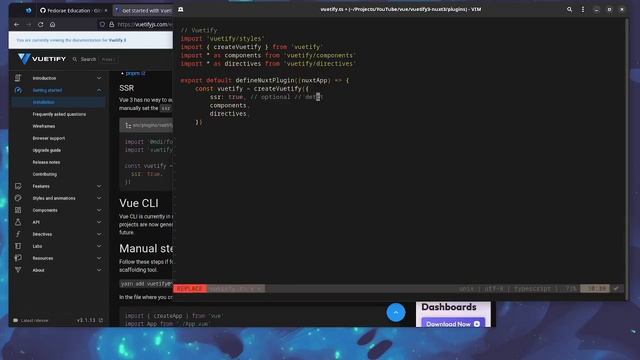 Basic Setup for Adding Vuetify 3 to Nuxt 3 смотреть онлайн