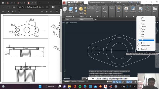 latihan autocad 13 3D смотреть онлайн
