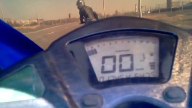 Irbis Z1 250cc.Разгон до 100 и максималка.
