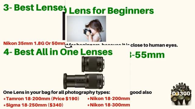 Nikon D3300 Lenses Guide [16 Best Lens/Lenses For Nikon D3300] смотреть онлайн