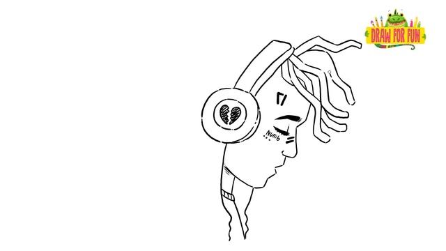 How To Draw XXXTENTACION blue hair смотреть онлайн
