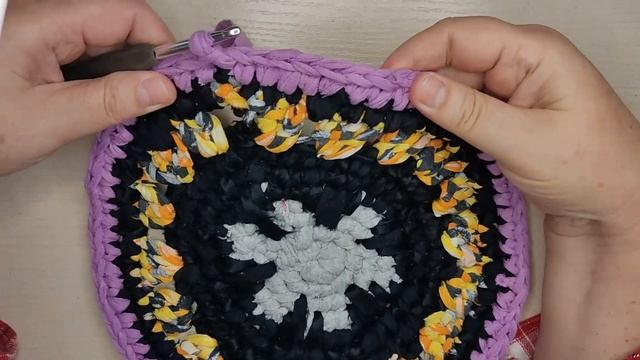 #вязання Круглий коврик крючком із старих речей смотреть онлайн