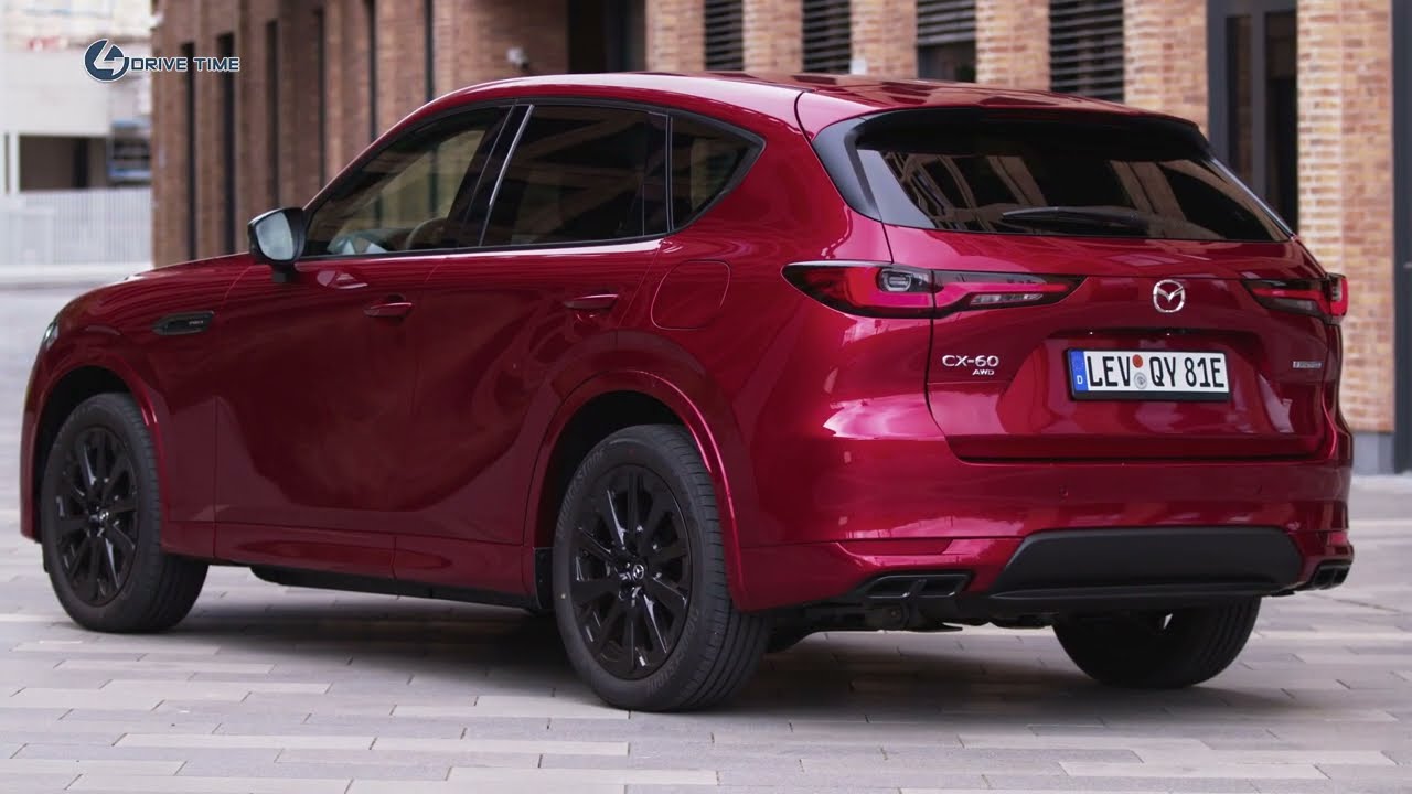 2023 Mazda CX 60 PHEV (Soul Red Crystal) Экстерьер, интерьер и вождение. смотреть онлайн