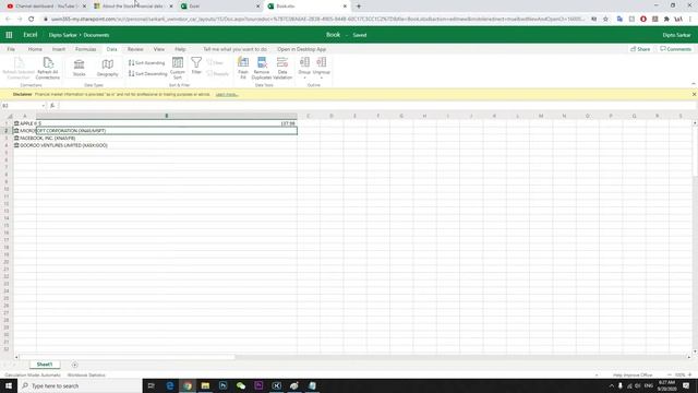 stock data in Microsoft excel 365 not refreshing Fixed 2020 смотреть онлайн