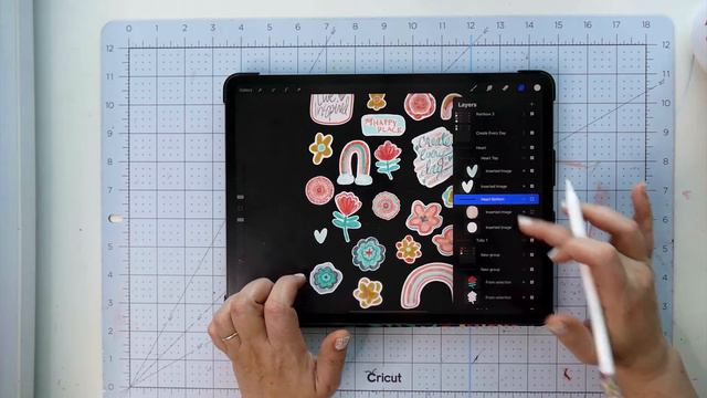 How to Make 3D Layered Stickers | Procreate + Cricut смотреть онлайн