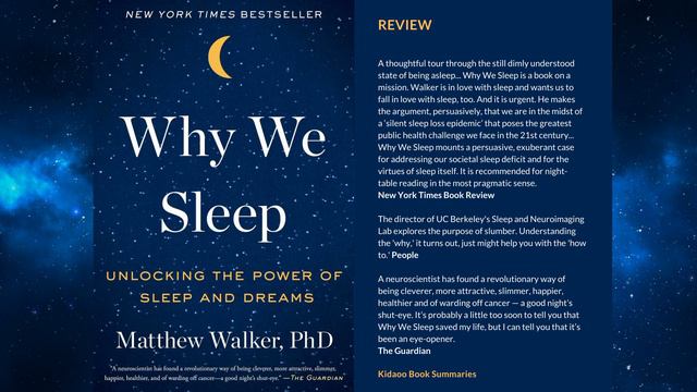 Why We Sleep Book Summary by Matthew Walker PhD смотреть онлайн