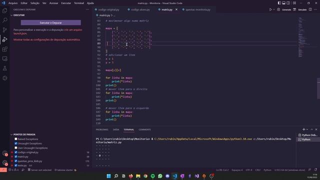 Listas de Listas e Matrizes em Python смотреть онлайн